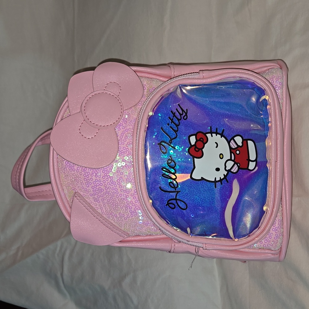 Hello Kitty PU Leather Backpack and a Lip Smacker Trio of Balms
